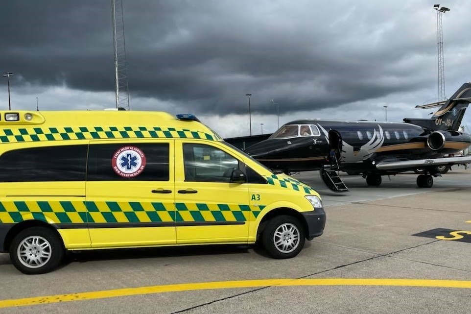 Event Medical Services kan assistere og koordinere hjemtransport med fly