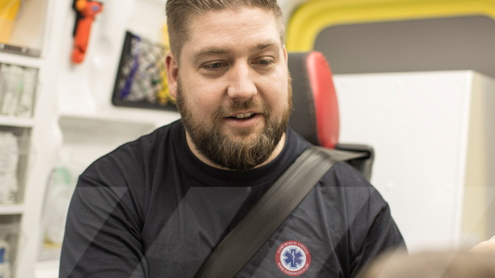 During medical transportation, there are always two members from our healthcare team present.