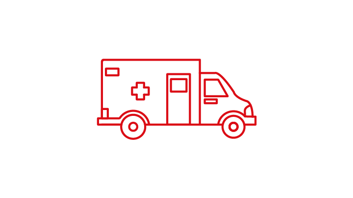 Event Medical Services kann einen medizinischen Transport vom Hafen anbieten.